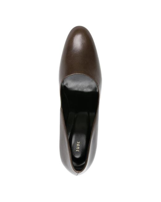 Jude Brown Date Leather Pumps