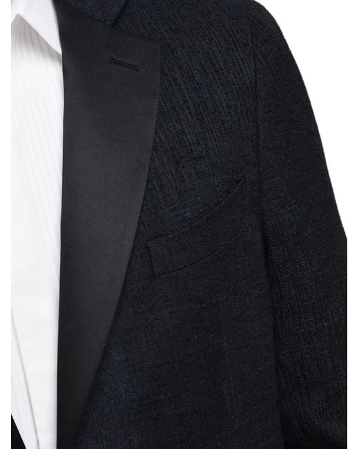 Corneliani Blue Single-Breasted Blazer for men