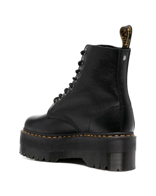 Dr. Martens Black 1460 Pascal Max Platform Boots