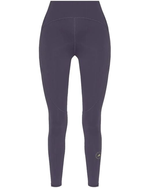 Adidas By Stella McCartney Blue Logo-Print Leggings