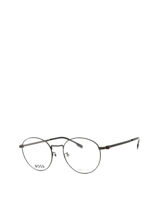 Boss White Round-Frame Glasses for men