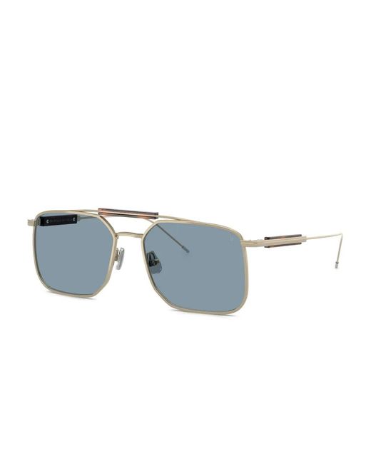 Brunello Cucinelli Blue Square-Frame Sunglasses for men