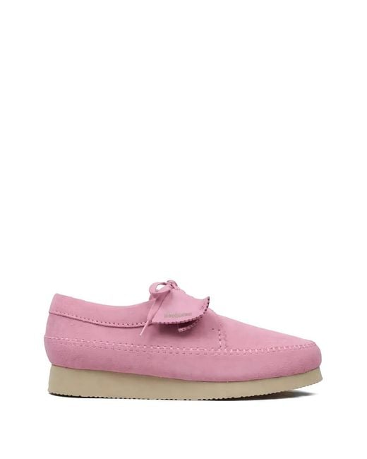 Derby Weaver di Clarks in Pink da Uomo