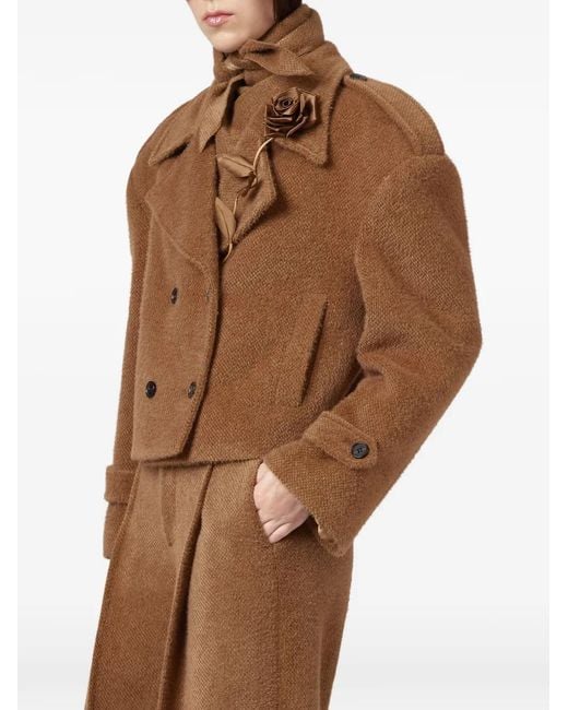 GIUSEPPE DI MORABITO Brown Double-Breasted Jacket