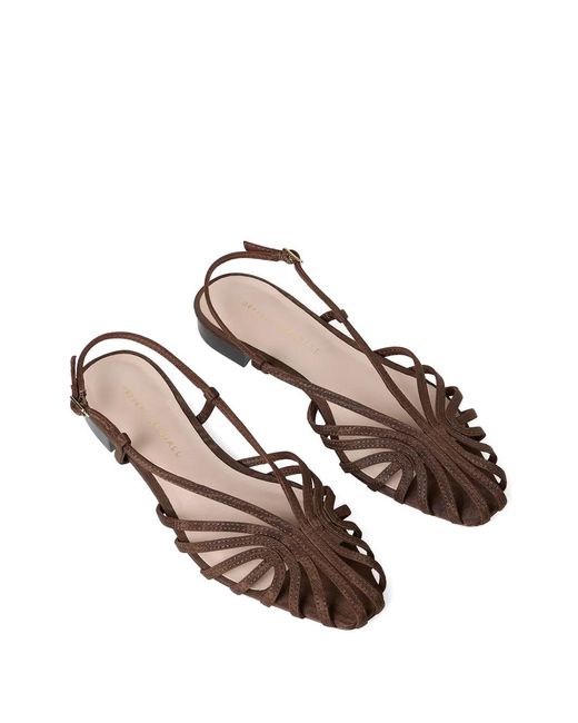 Loeffler Randall White Devon Cage Sandals
