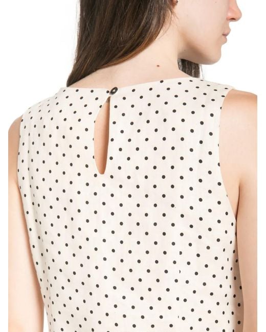 Faithfull The Brand White Iria Polka-Dot Mini Dress