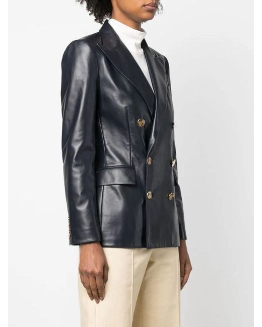 Ralph Lauren Black Camden Double-Breasted Blazer