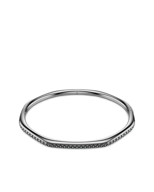Swarovski White Dextera Faceted Crystal-Embellished Bangle