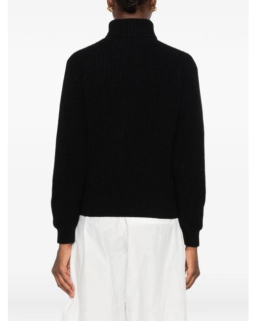 Base London Black Zip-Fastening Cardigan