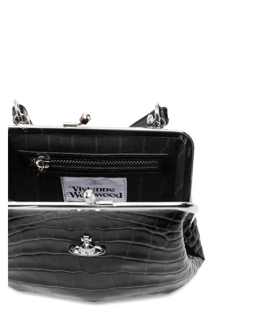 Vivienne Westwood Black Granny Frame Clutch