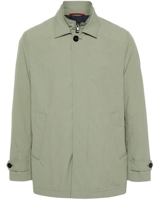 Fay Green Layered-Design Jacket for men