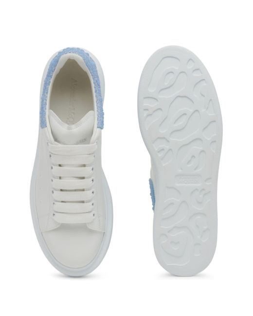 Alexander McQueen White Oversized Sneakers mit dicker Sohle