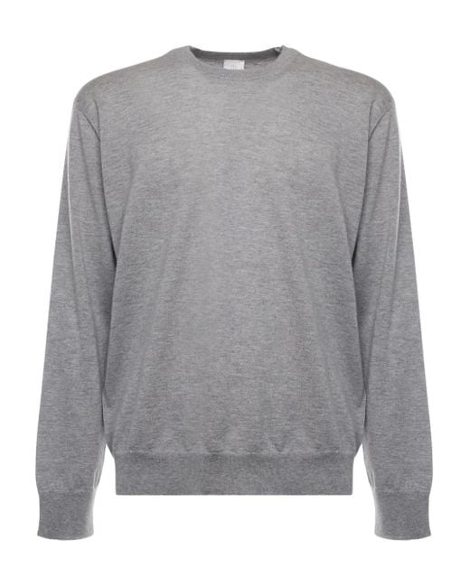 Maglione Girocollo di Eleventy in Gray da Uomo