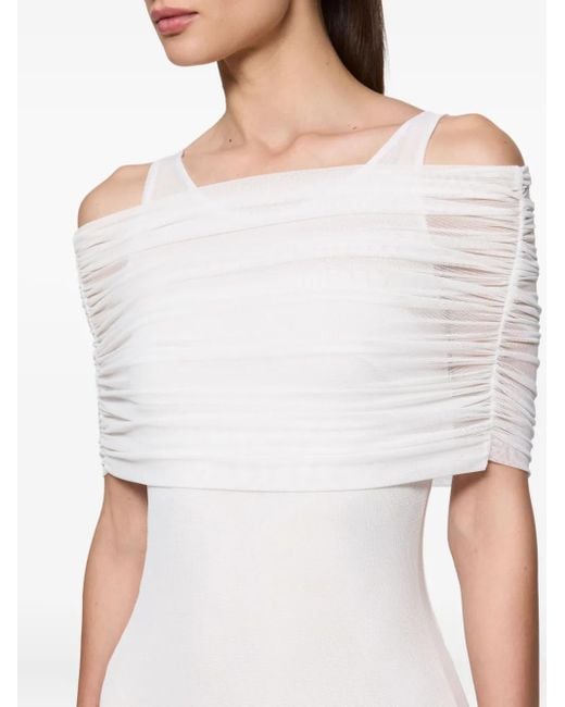 Atu Body Couture White Sleeveless Maxi Dress