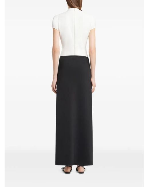 Courreges White Heritage Crêpe Short-Sleeves Blouse