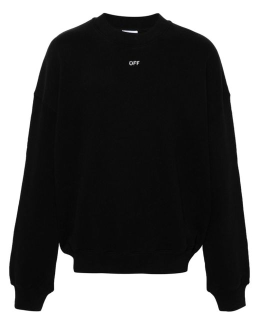 Off-White c/o Virgil Abloh Sweatshirt aus Bio-Baumwolle mit Logo-Print in Black für Herren