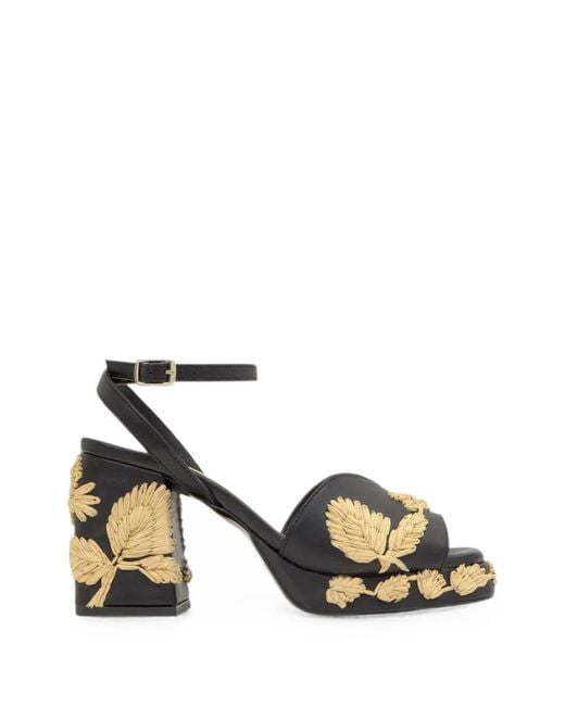 Castaner Black Vasilia Heeled Sandals