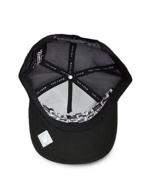 Goorin Bros Black Logo-Patch Mesh-Panel Cap for men