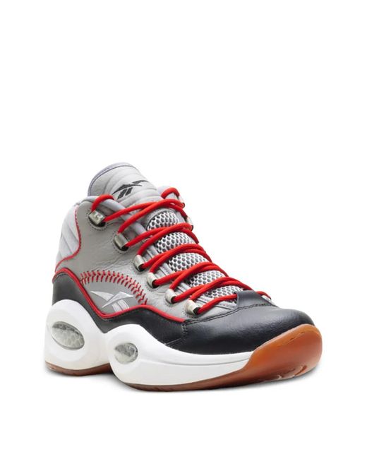 Reebok White Lace-Up Sneakers for men