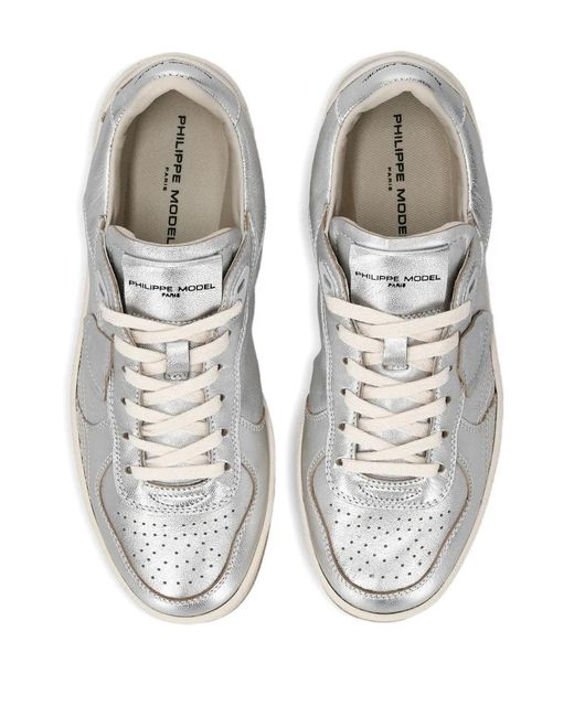 Philippe Model White Pgal Perforated Low Trainers