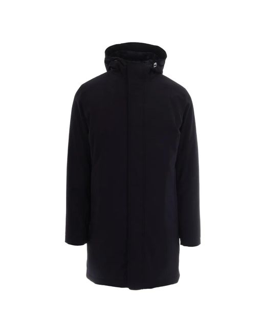 Herno Blue Manteau À Fermeture Dissimulée for men