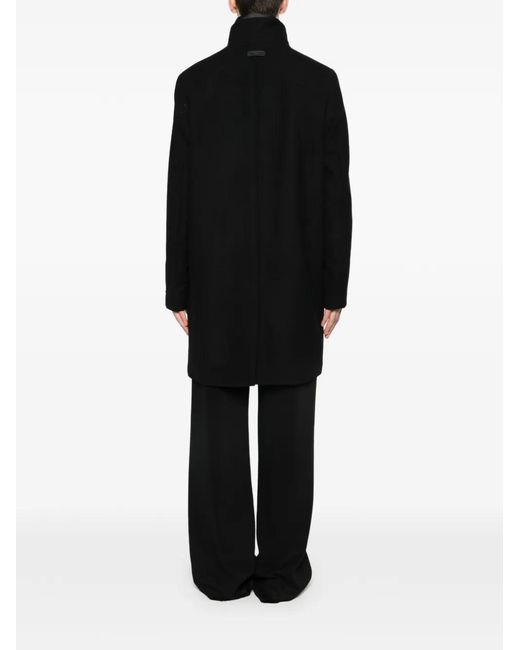 Marc O' Polo Black Wool Coat for men