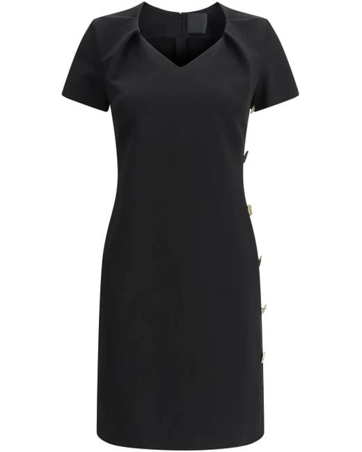 Givenchy Black Side Button Dress Clothing
