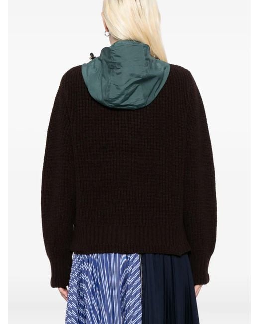 Sacai ダブルレイヤー プルオーバー Black