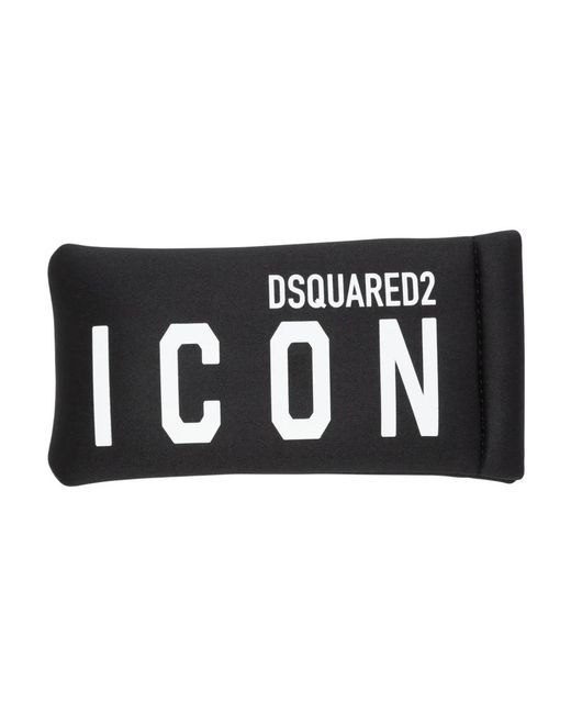 DSquared² Icon Brille mit eckigem Gestell in Black für Herren