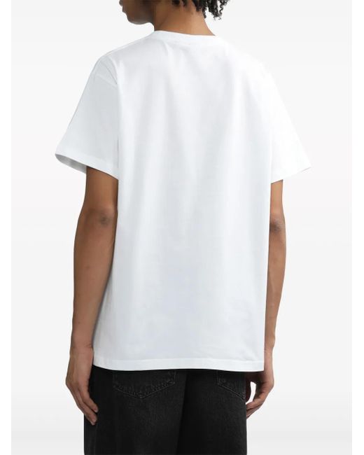 メンズ Random Identities ロゴ Tシャツ White