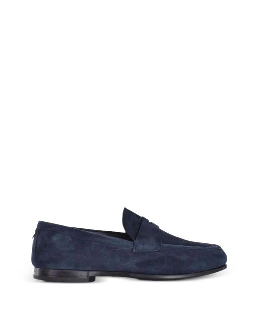 Fabi Blue Penny-Slot Loafers for men