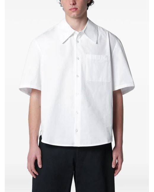 Séfr White Pocket Short-Sleeve Shirt for men