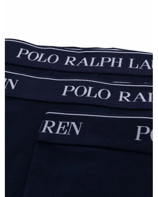 Polo Ralph Lauren Blue Logo Waistband Boxer Briefs for men