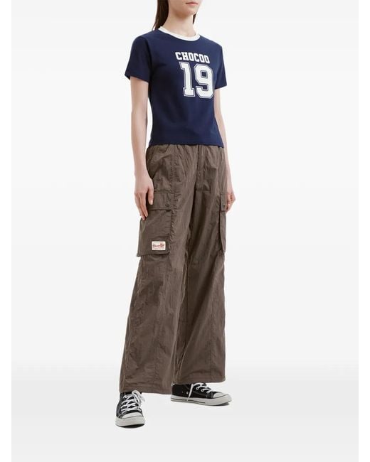 Chocoolate Gray Elasticated Cargo Trousers