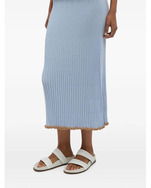 Gabriela Hearst White Kavya Midi Skirt