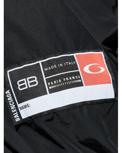 Balenciaga Black Jacket With Stand-Up Collar for men