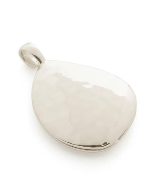 Monica Vinader White Deia Pebble Locket