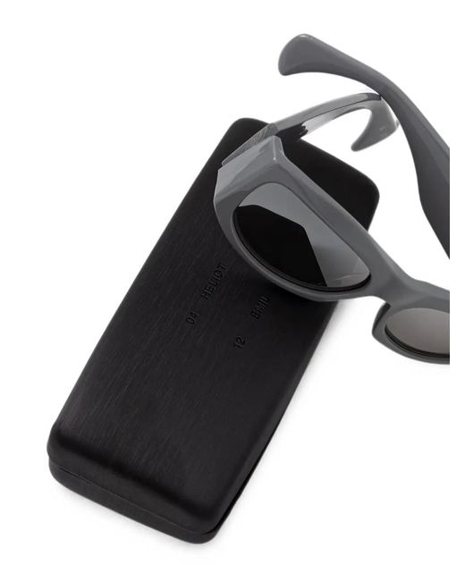 HELIOT EMIL Gray Logo-Detailed Sunglasses