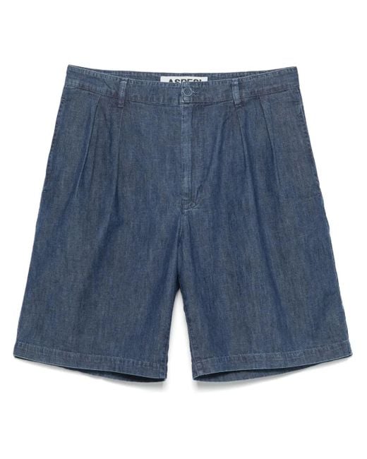 Aspesi Blue Shorts With Classic Pocket Design for men
