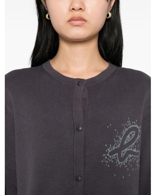 SPORT b. by agnès b. Blue Cardigan mit Logo