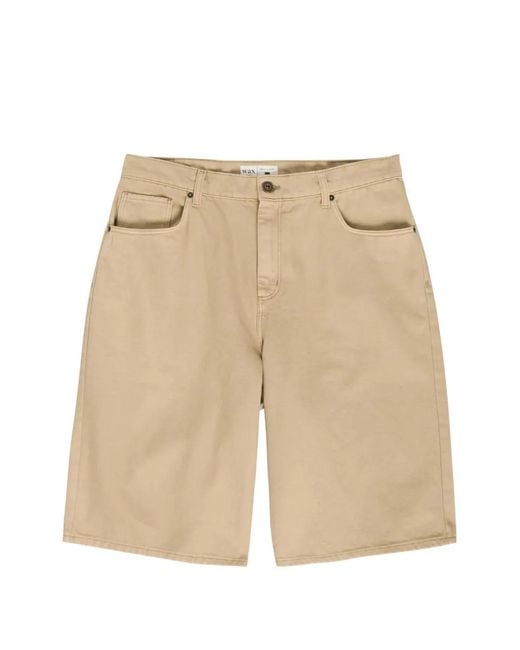 Wax London Natural Luca Denim Shorts for men