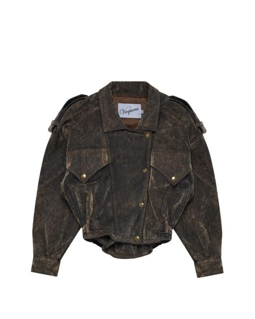 VAQUERA Black Buttoned Denim Jacket