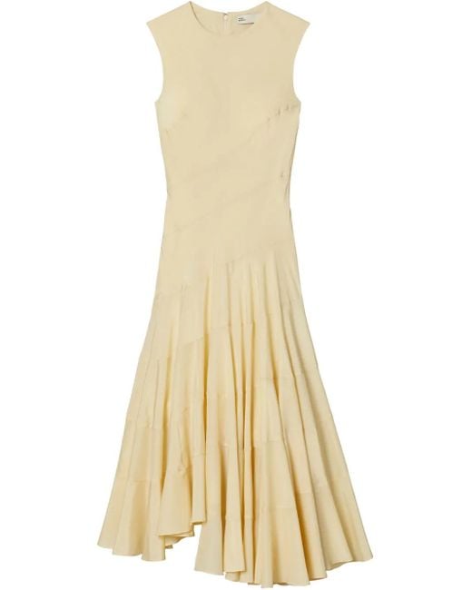 strapless open back dress Florence Pink Halter Pleated Maxi Dress L / Pink