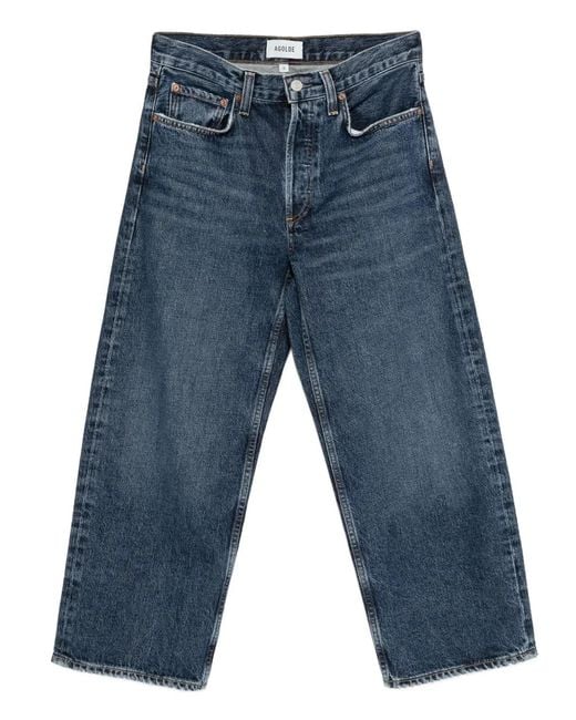 Agolde Blue Arc Cropped Jeans