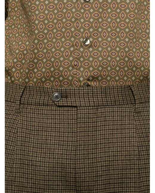 Etro Gray Pantalon De Costume À Plis Marqués for men