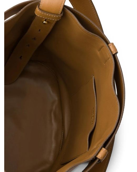 Prada Natural Buckle Bucket Bag