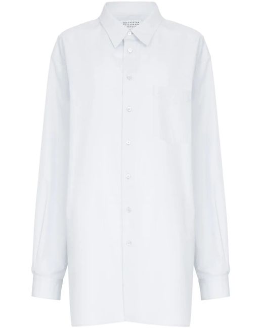 Maison Margiela White Oversized Light Cotton Shirt