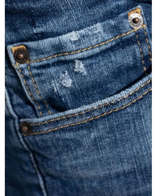 Vaqueros Con Etiqueta Del Logo DSquared² de hombre de color Blue