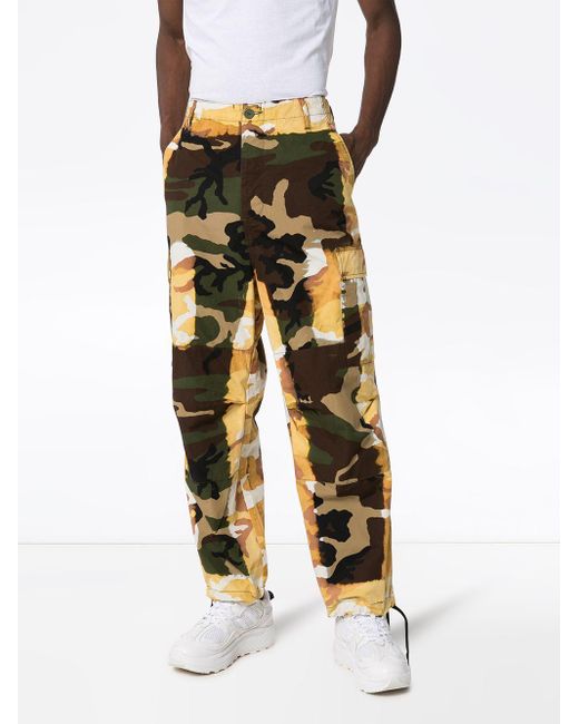 Pantalones Acid Tipo Cargo Con Motivo Militar Liam Hodges De