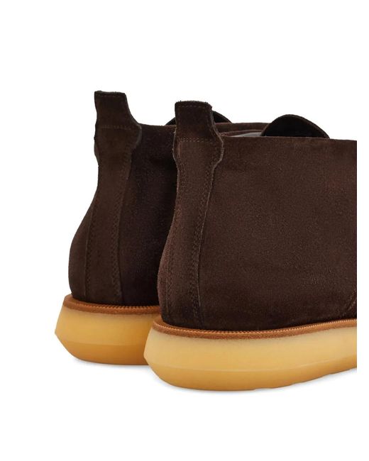 Ferragamo Brown Slip-On Desert Boots for men